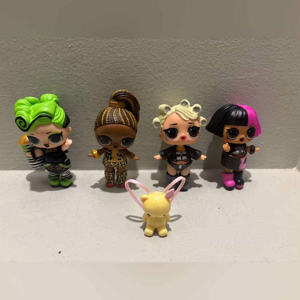 L.O.L Surprise dolls 4 Music dolls ,Rock Lady Gaga Punk leopard 3”